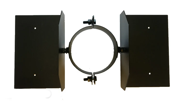 ISOTUBE Plus Dakbevestigingsbeugel 200 mm ZWART