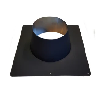 Dakplaat plat 0 - 10 graden 150 mm ZWART