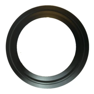 Rozet 150 mm RVS ZWART - DW100