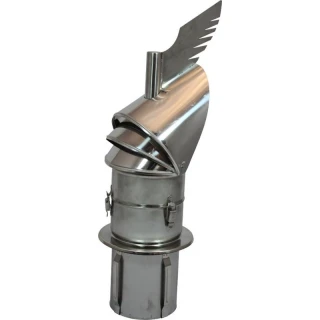 Dragon 150mm insteekpijp draaikap Gek #WN-RO150CH-DR-PTU