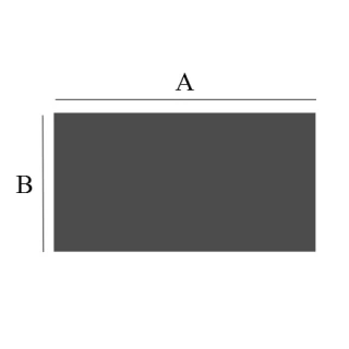 400x1000mm Rechthoek staalvloerplaat 2mm antraciet