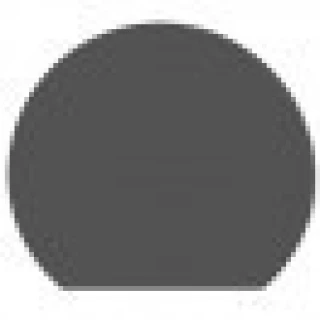 850x838mm Eclipsvormige staalvloerplaat 2mm antraciet