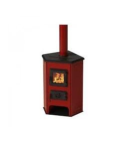 MBS Corner Rood houtkachel