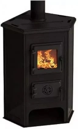 MBS Corner zwart houtkachel