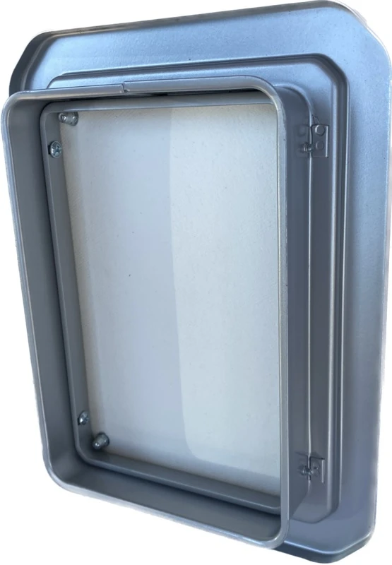 Inspectie / roetluik Zilver met sleutel - Afbeelding 3