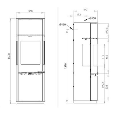 Aduro 9.7 (3-9kW) houtkachel - Afbeelding 2