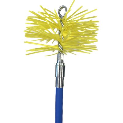 Veegset blokkeersysteem 6 meter met nylonborstel - BLAUW - Afbeelding 2