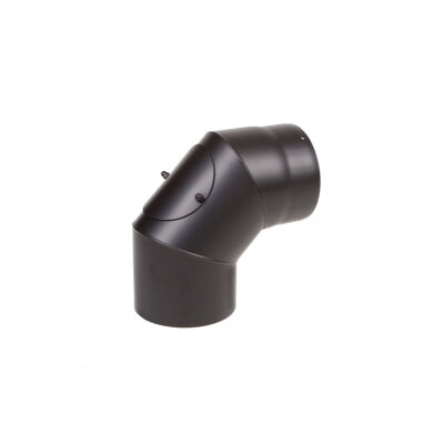 EW150 bocht 90 graden + luik - Zwart 2mm