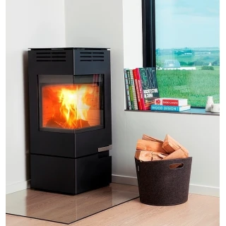 Aduro 12 Hoekkachel (2-7 kw) zwart