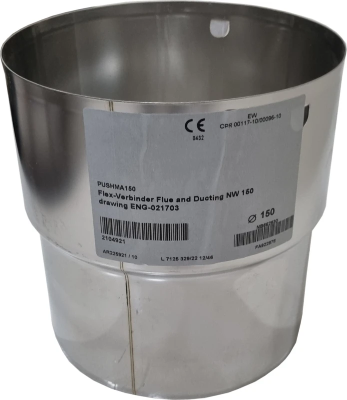 Koppelstuk flex 150 mm zelfklemmend