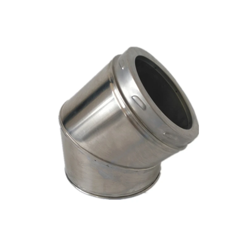 Twist Lock 150/200 bocht 45 graden met klemband